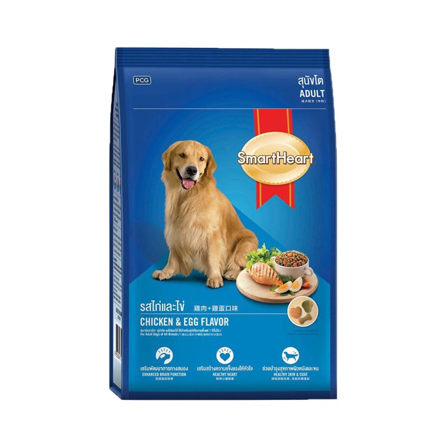 SmartHeart Chicken & Egg Adult Makanan Anjing Kering 1500gram