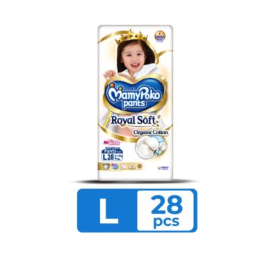 MamyPoko Royal Soft For Girls Pants Diapers L28