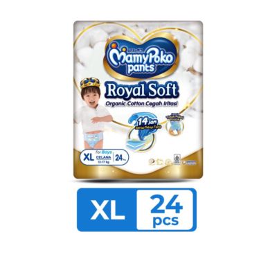 MamyPoko Royal Soft For Boys Pants Diapers XL24