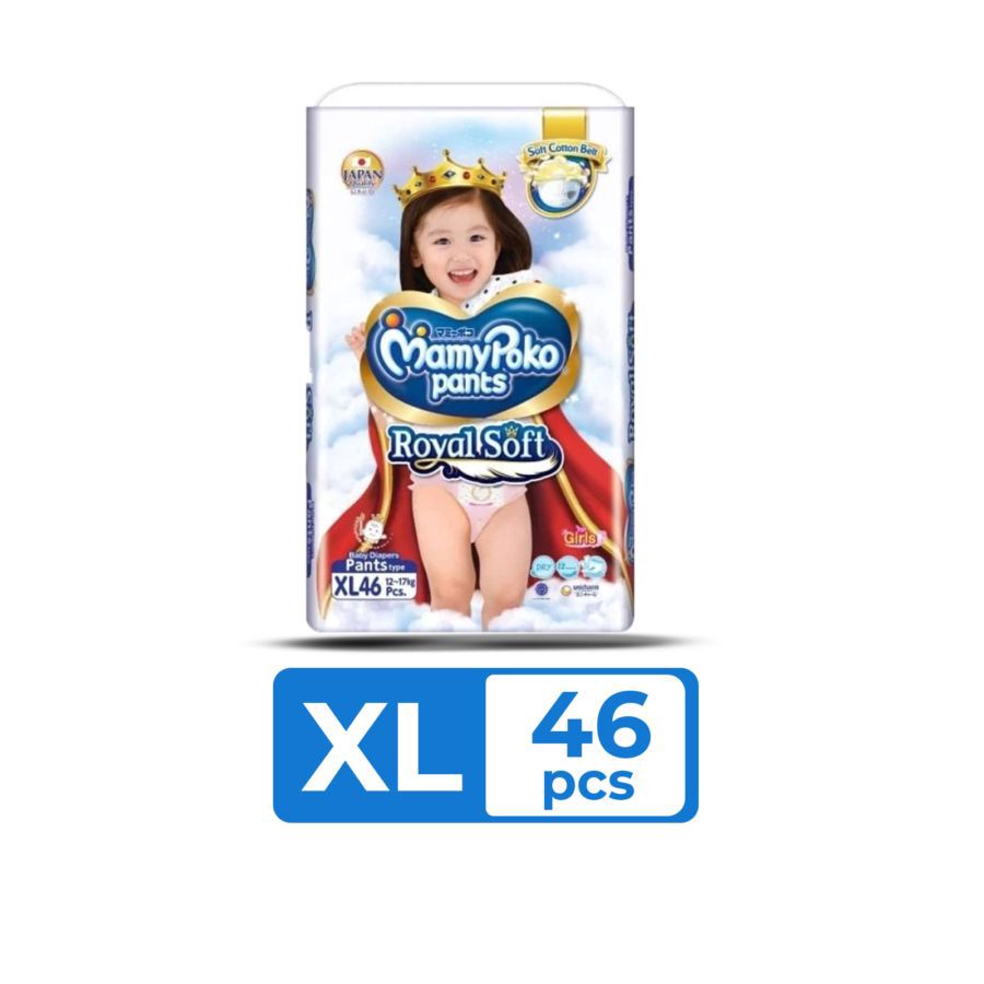Mamypoko Royal Soft Girls Pants Diapers XL46 1pack