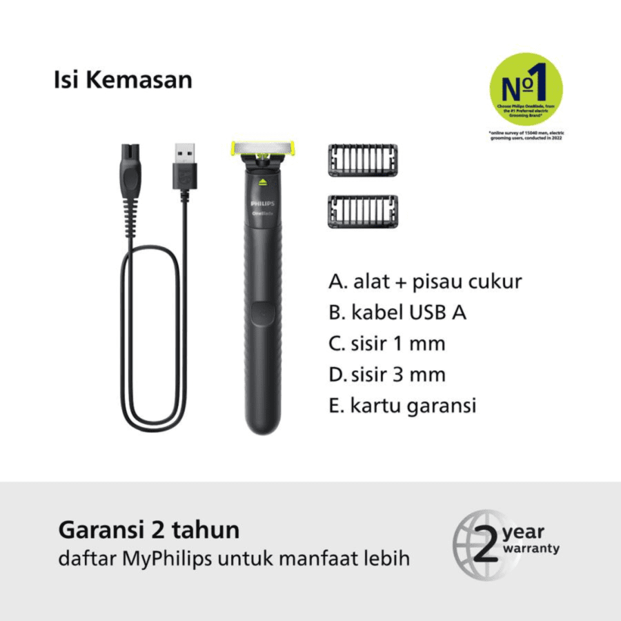 Philips Oneblade Alat Cukur Elektrik 1pcs