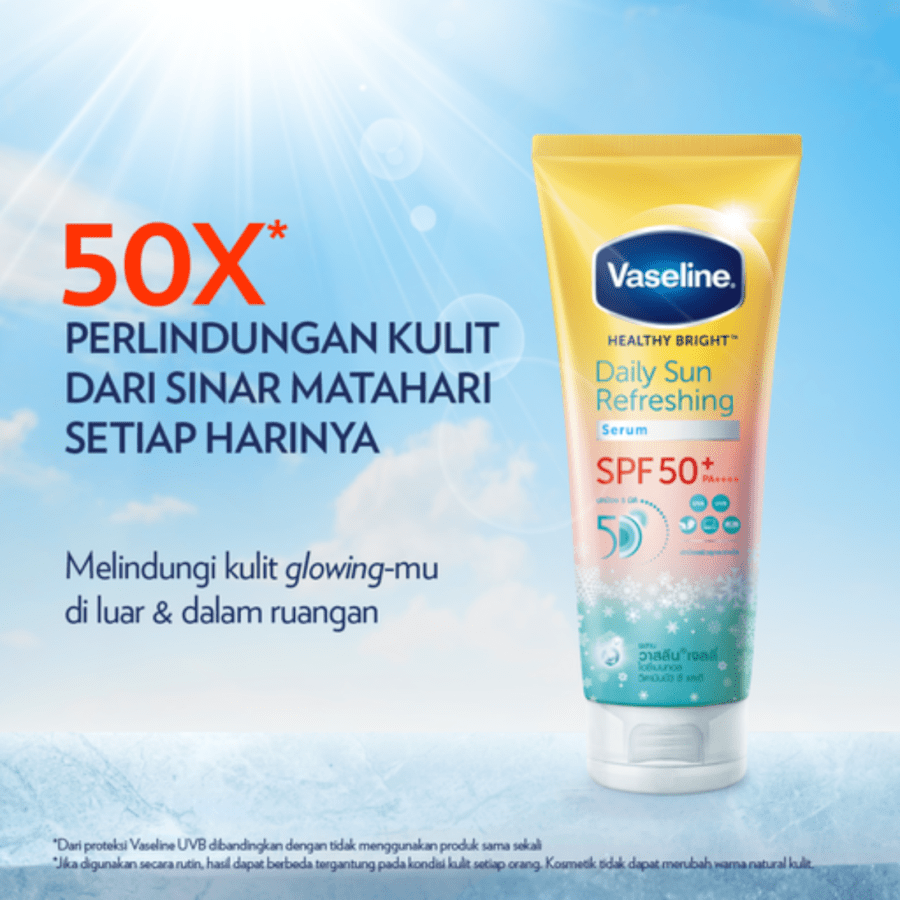 Vaseline Healthy Bright Daily Sun Refreshing Serum Sunscreen SPF 50 PA+++ 170ml