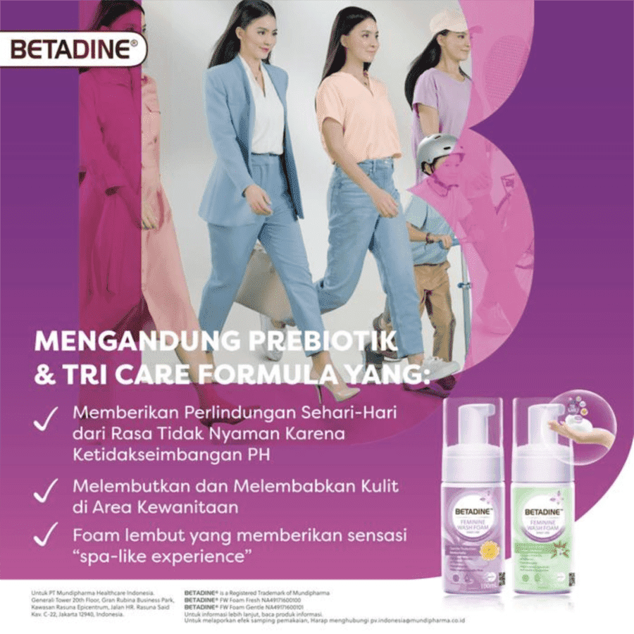 Betadine Gentle Protection Immortelle Feminine Wash Foam Pump Bottle