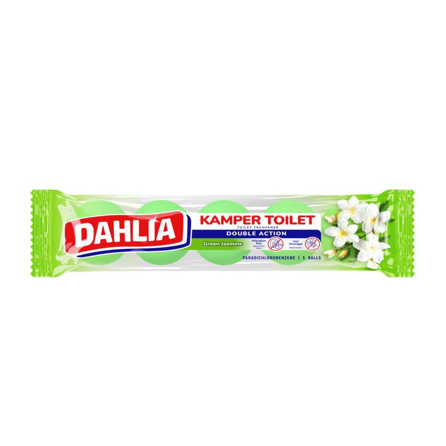 Dahlia Toilet Ball Double Action Aromatic Green Kapur Barus 200gram