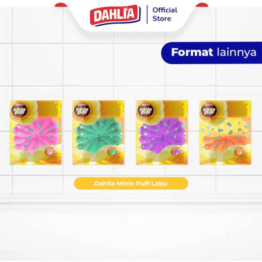 Dahlia Minie Puff Labu Shower Puff 1pcs