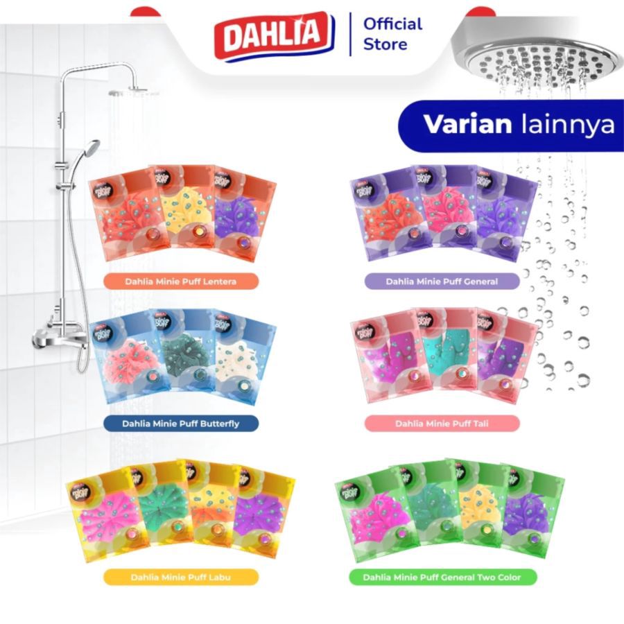 Dahlia Minie Puff Labu Shower Puff 1pcs