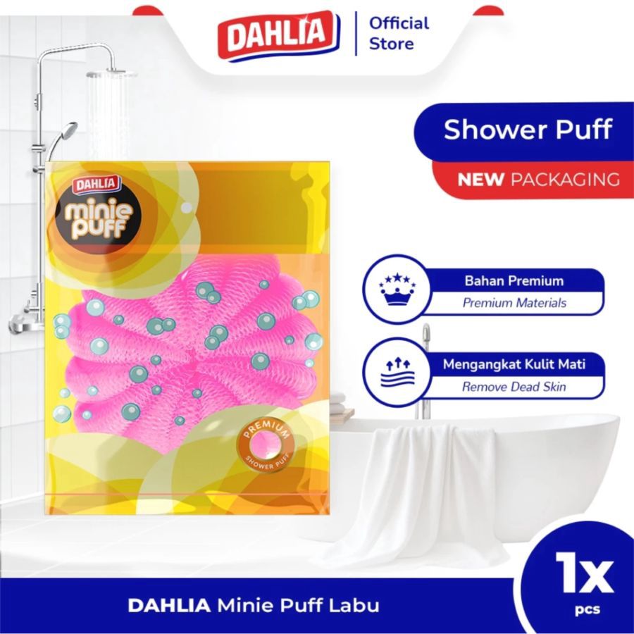 Dahlia Minie Puff Labu Shower Puff 1pcs