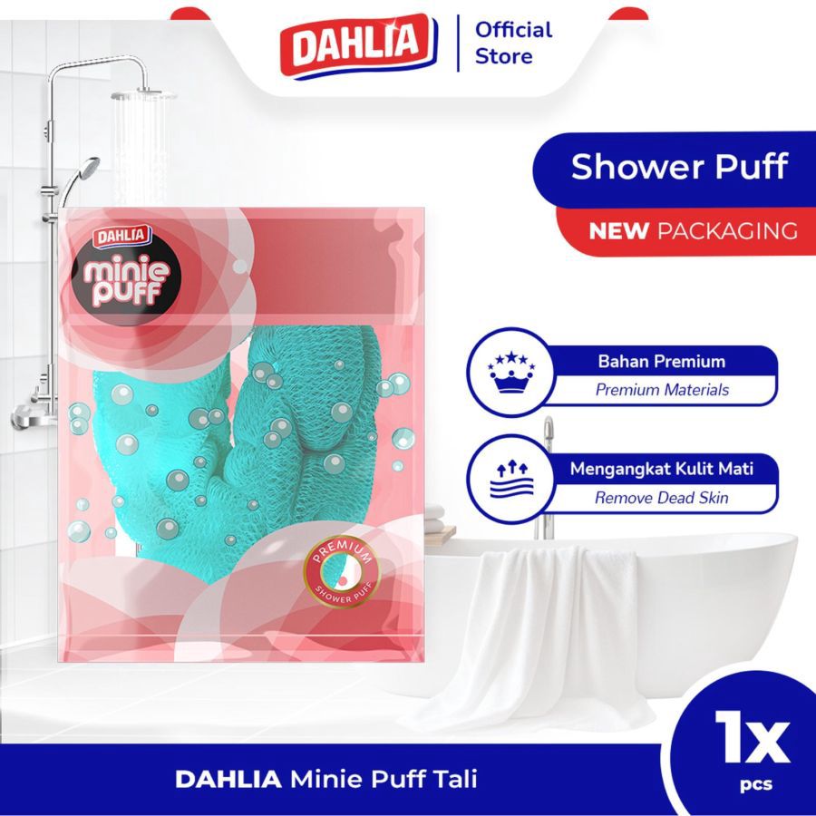 Dahlia Minie Puff Tali Shower Puff 1pcs
