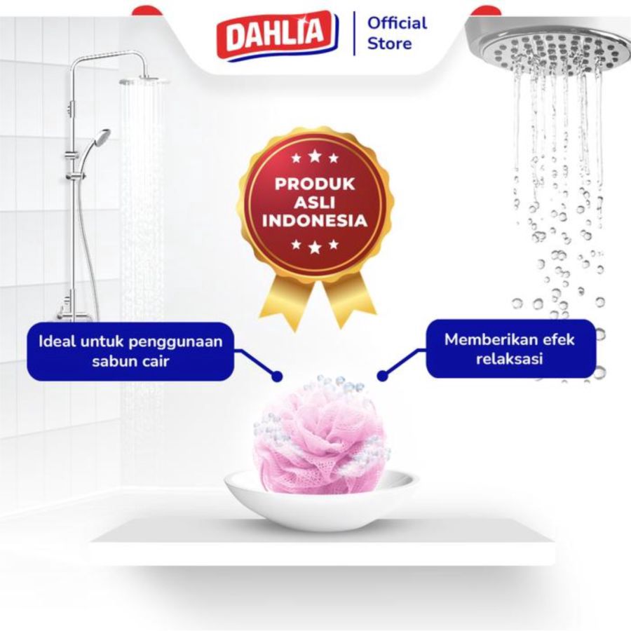 Dahlia Minie Puff Tali Shower Puff 1pcs