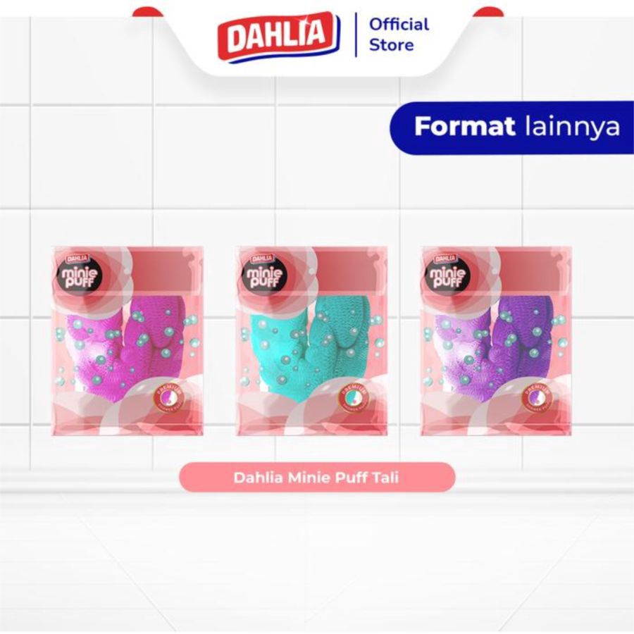 Dahlia Minie Puff Tali Shower Puff 1pcs