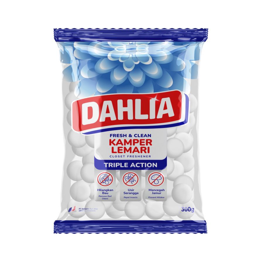 Dahlia Naphthalene Moth Ball Triple Action Kapur Barus 300gram