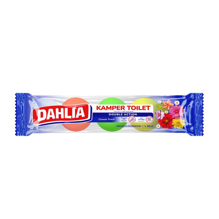 Dahlia Toilet Ball Double Action Classic Kapur Barus 200gram