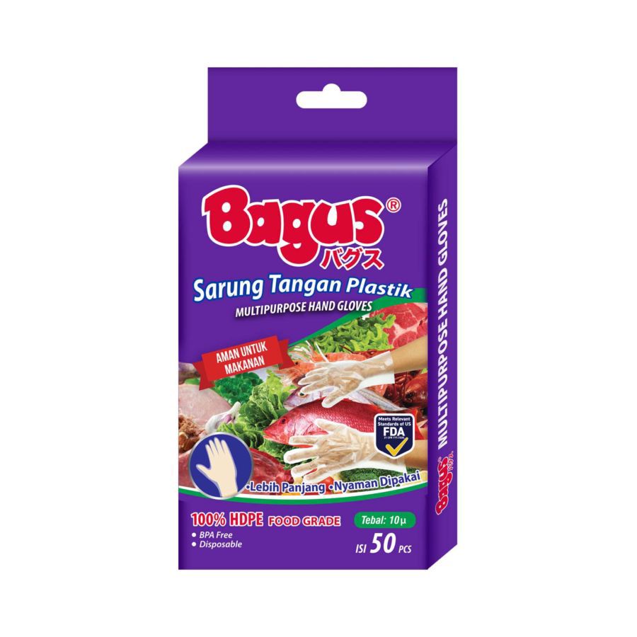 Bagus Sarung Tangan Plastik 50pcs