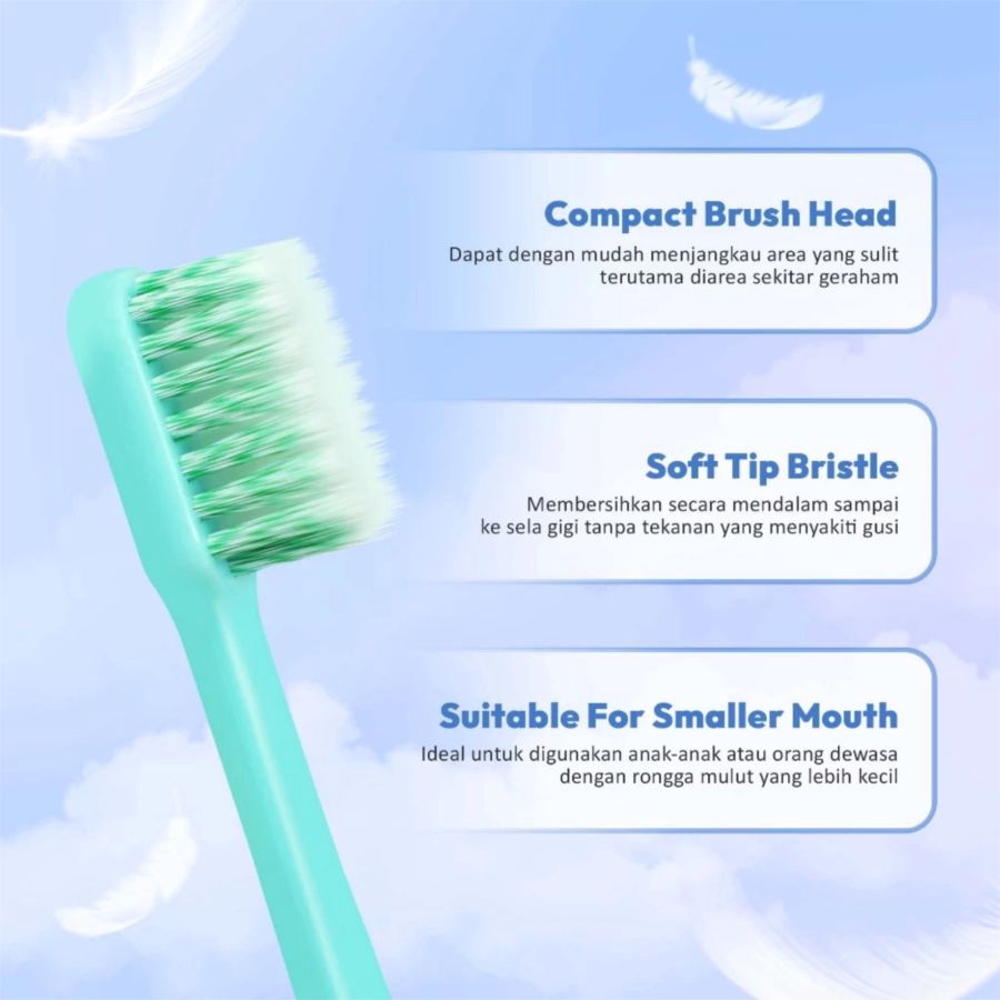 Bagus Blossom Soft Toothbrush 1pcs