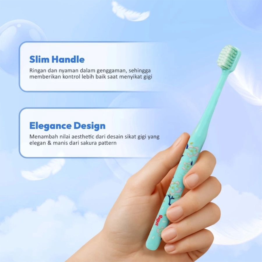 Bagus Blossom Soft Toothbrush 1pcs