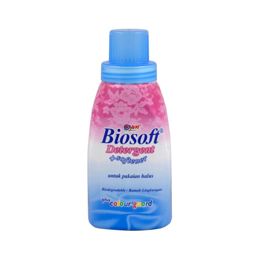 Yuri Biosoft Detergent + Softener Botol 375ml