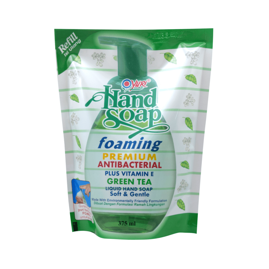 Yuri Green Tea Foaming Hand Soap Pouch 375ml
