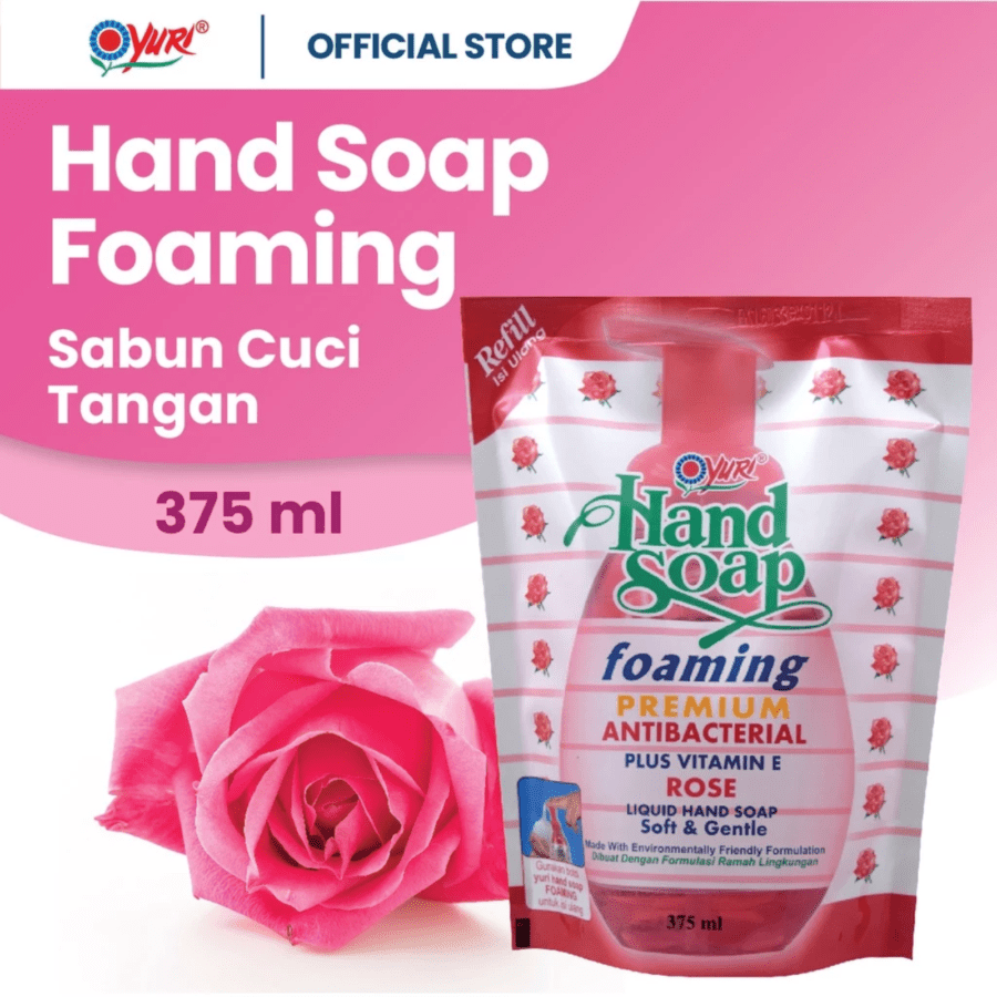 Yuri Rose Foaming Hand Soap Pouch