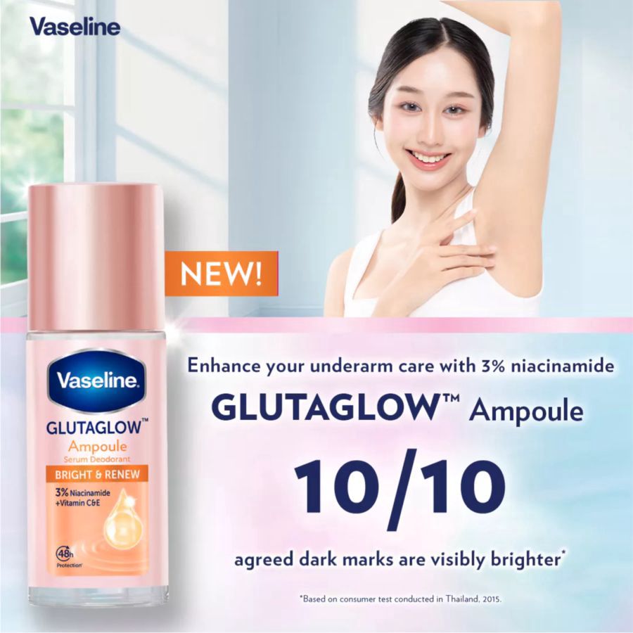 Vaseline GlutaGlow Ampoule Bright & Renew Deodorant Roll On