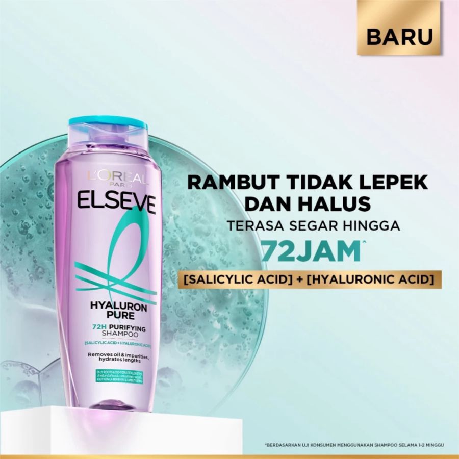 L'Oreal Paris Elseve Hyaluron Pure 72H Purifying Shampoo 200ml