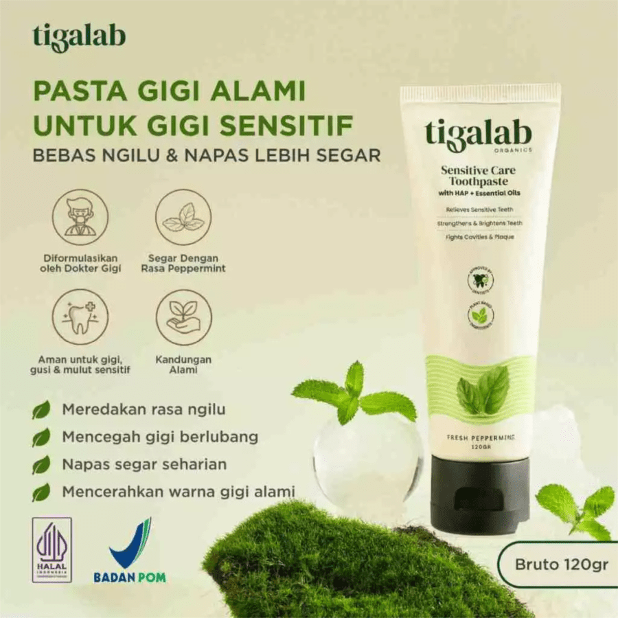 Tigalab Fresh Peppermint Sensitive Care Toothpaste