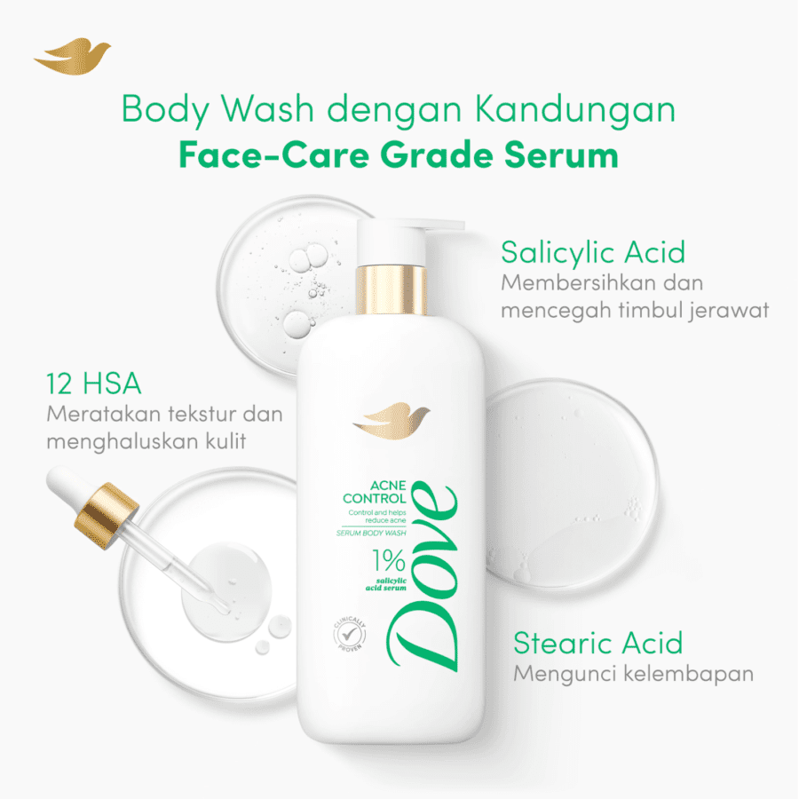 Dove Advanced Serum Acne Control Body Wash 300gram