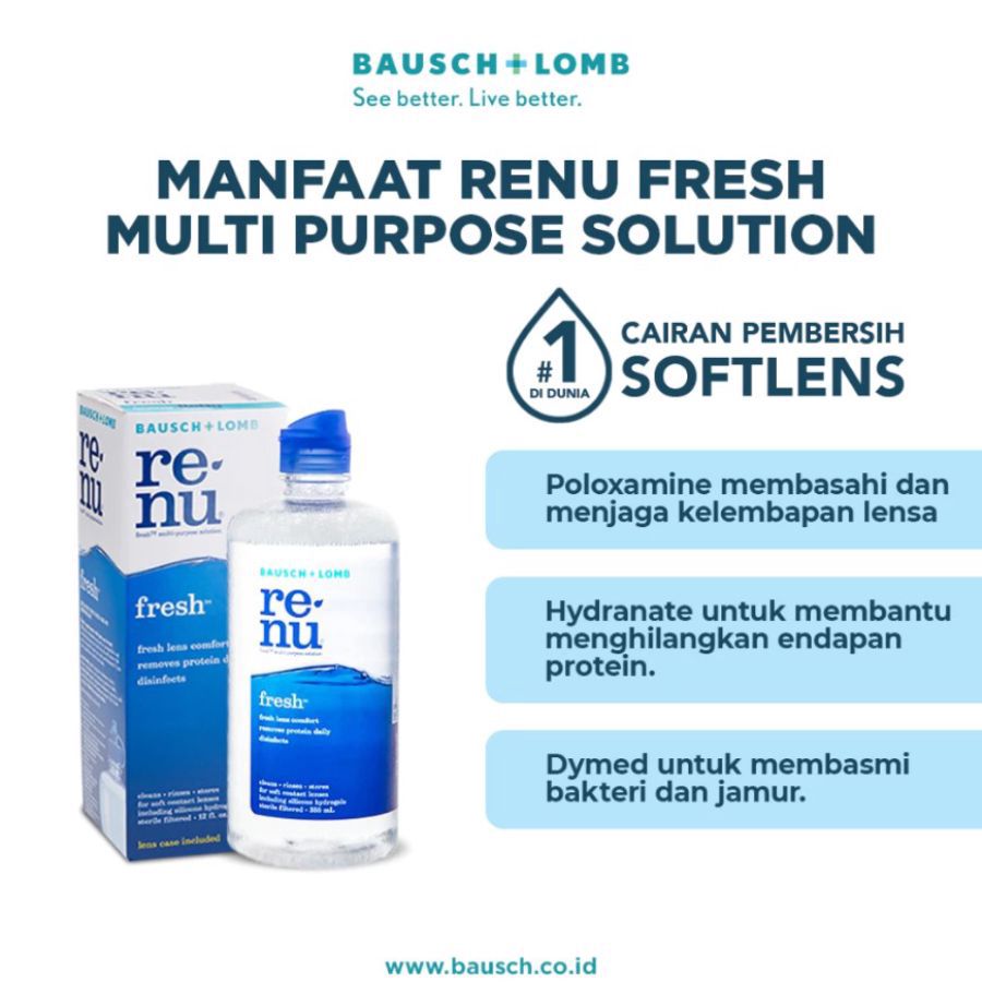 Renu Fresh Multi Purpose Solution Cairan Softlens 355ml