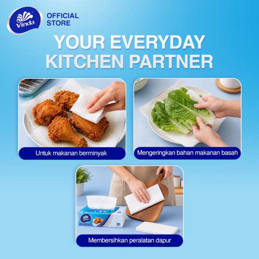 Vinda Deluxe Kitchen Towel Tisu Dapur