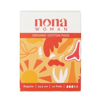 NONA Woman Organic Cotton Regular Pads 24.5cm Pembalut Kewanitaan