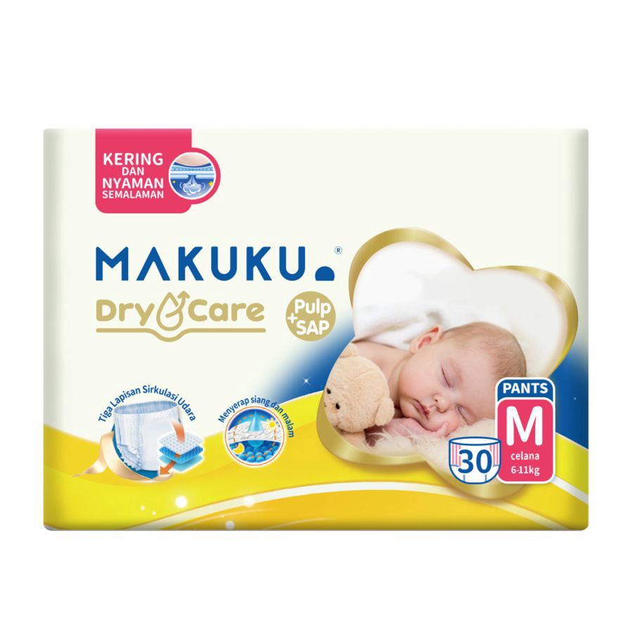Makuku Dry Care Pants Diapers M30 1pcs