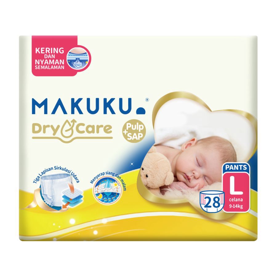 Makuku Dry Care Pants Diapers L28 1pcs