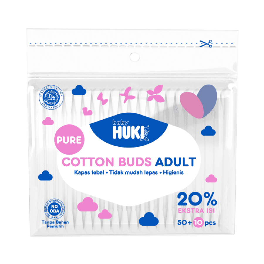 Huki Adult Cotton Buds 50stick