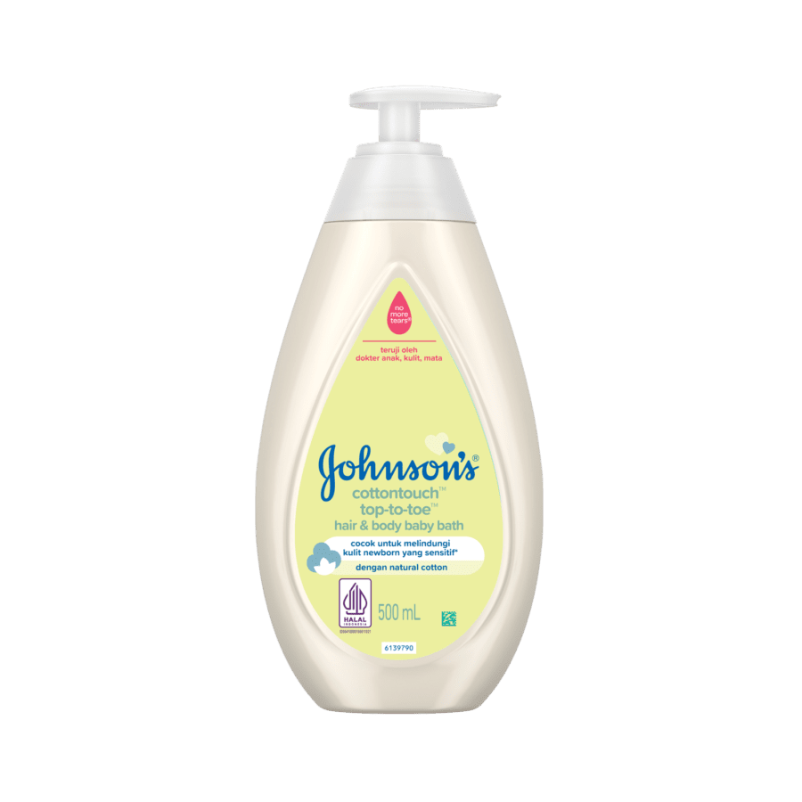 Johnson's Top to Toe Baby Hair & Body Bath Cottontouch 500ml