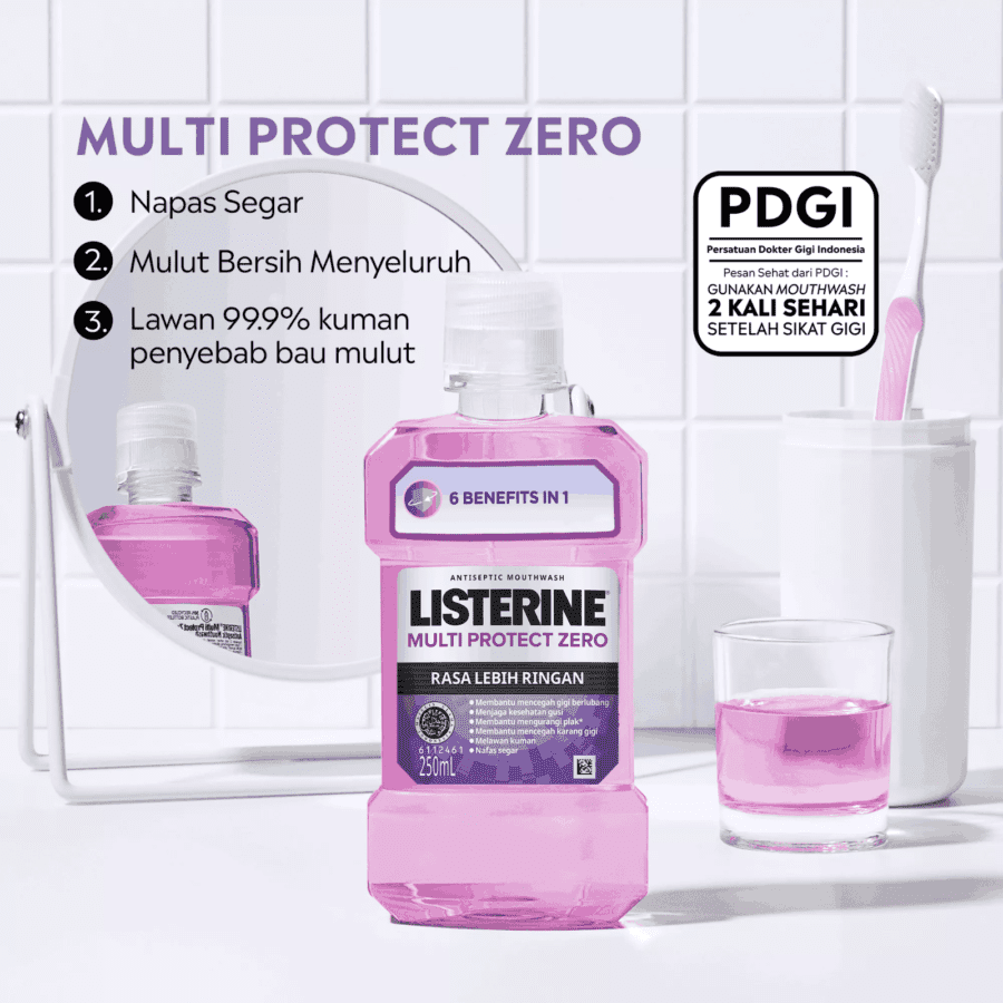 Listerine Multi Protect Zero Antiseptic Mouthwash