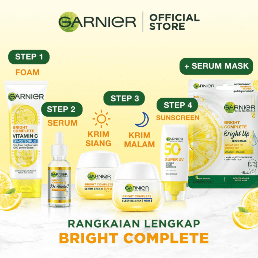 Garnier Light Brightening Scrub Face Wash 100ml