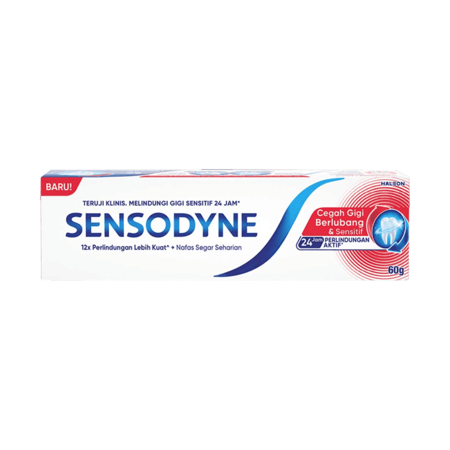 Sensodyne Cegah Gigi Berlubang & Sensitif Pasta Gigi 60gram