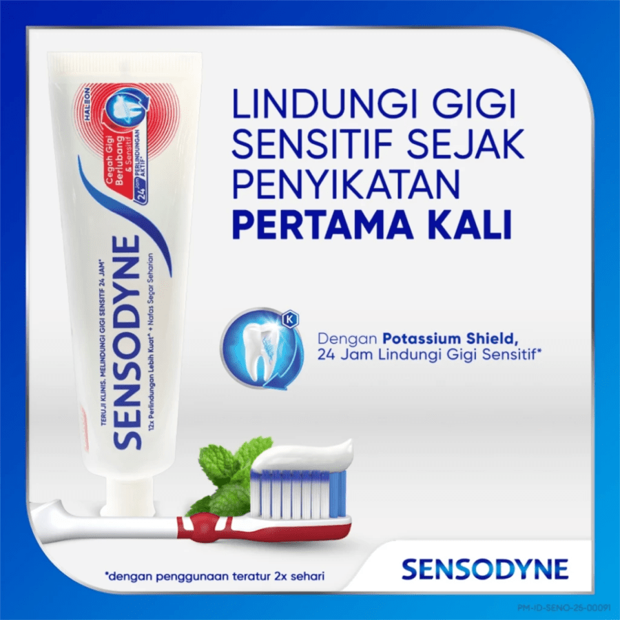 Sensodyne Cegah Gigi Berlubang & Sensitif Pasta Gigi 60gram