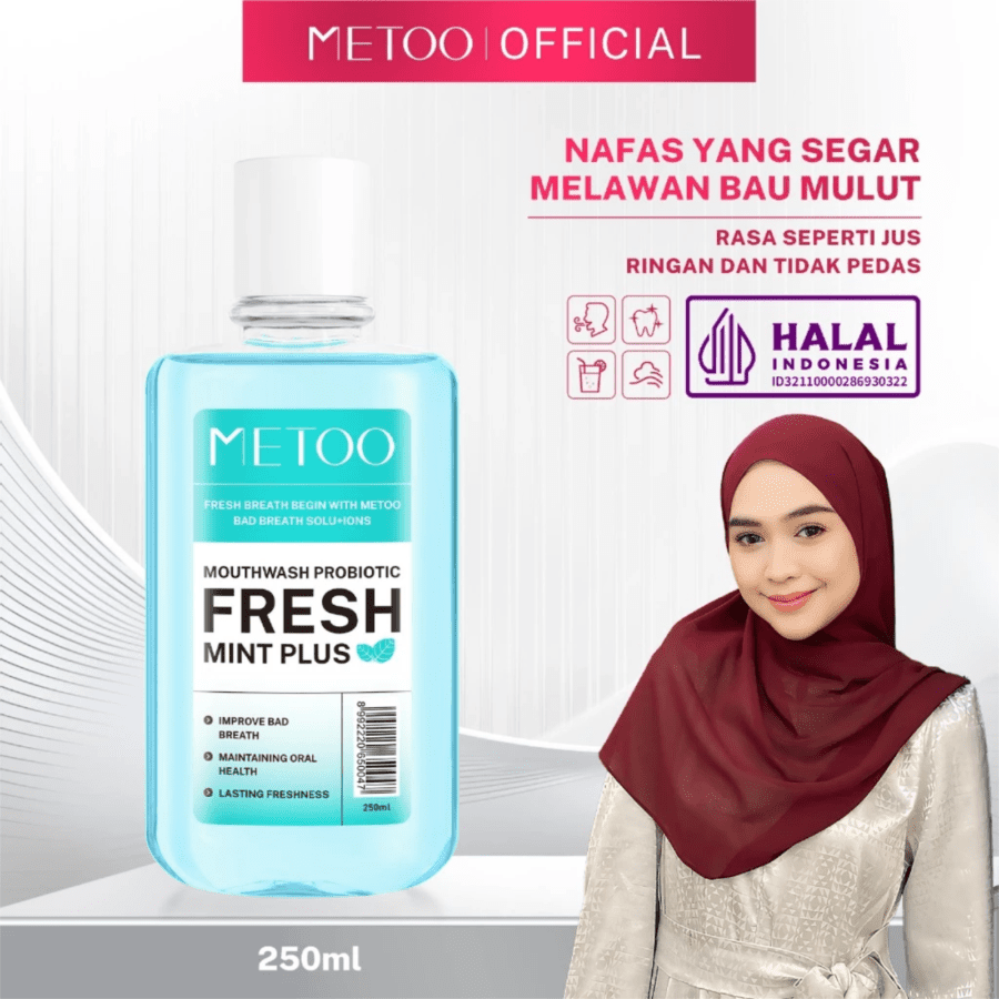 Metoo Fresh Mint Plus Mouthwash Probiotic 250ml