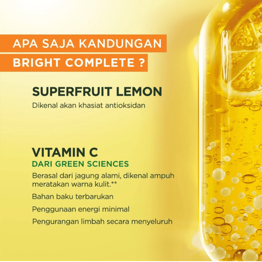 Garnier Bright Complete Vitamin C Tone Up Day Cream Moisturizer SPF36 50ml