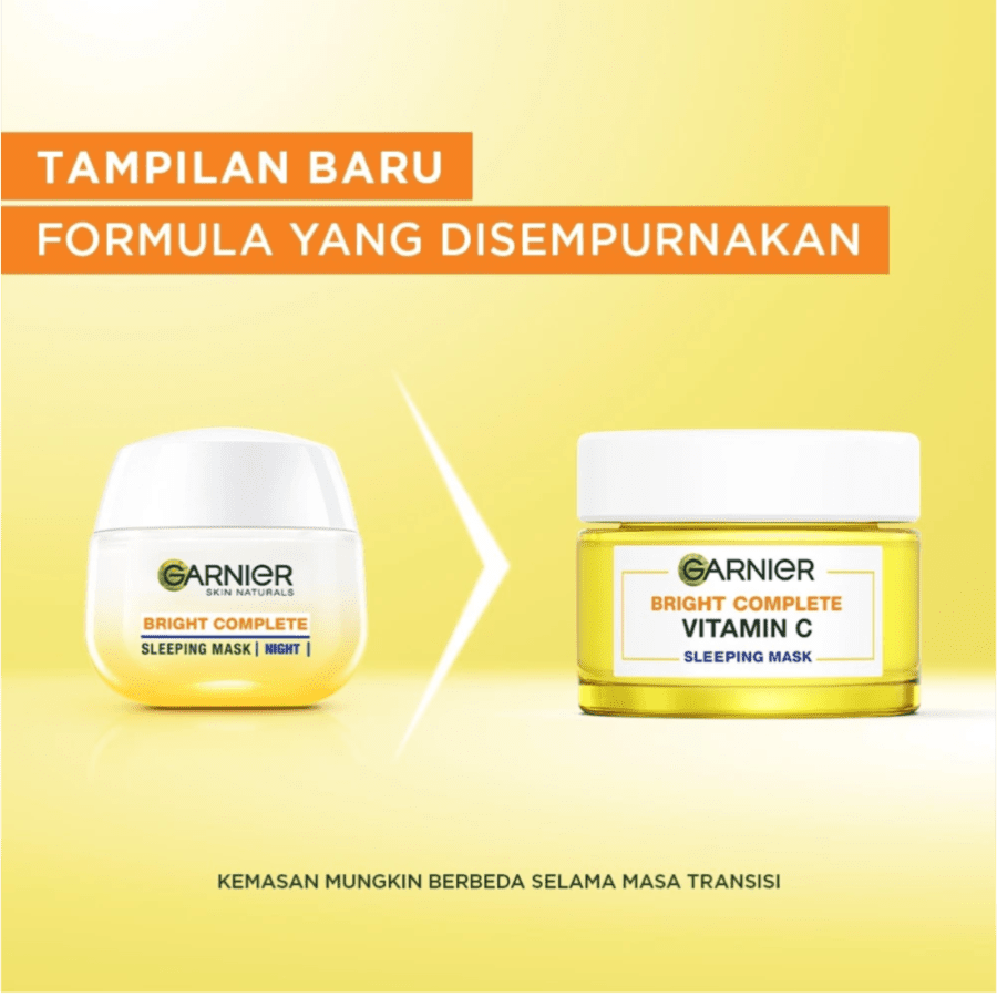 Garnier Bright Complete Vitamin C Night Cream Brightening Sleeping Mask 50ml