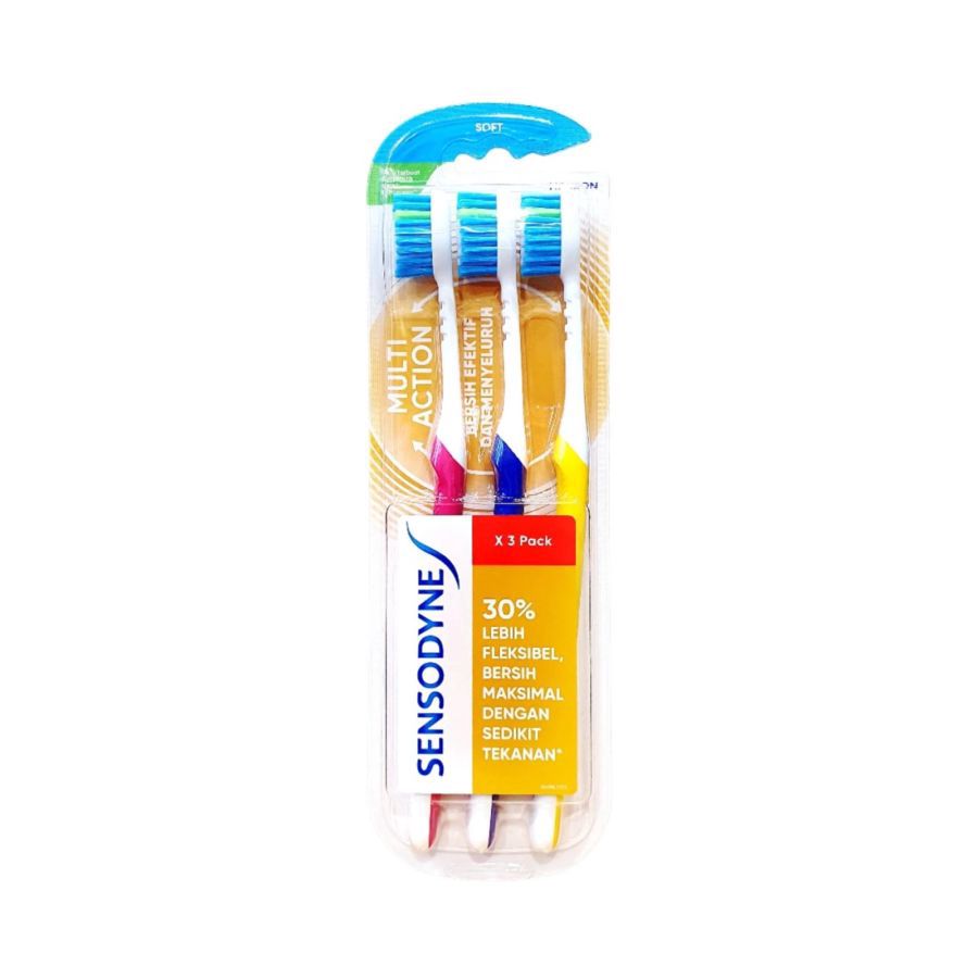 Sensodyne Multi Action Soft Toothbrush 3pcs
