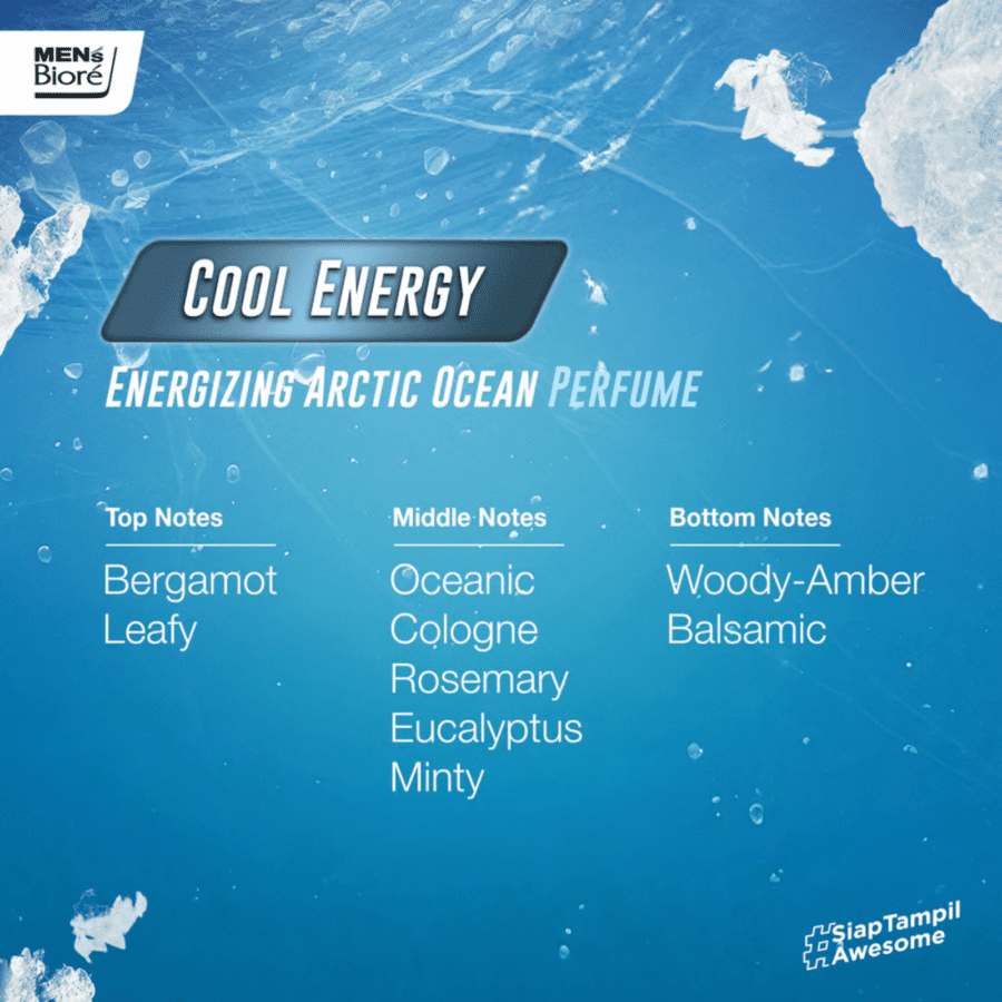 Men's Biore Cool Energy Body Foam Pouch 400ml