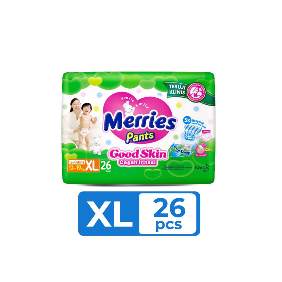 Merries Good Skin Pants Diapers XL26 1pack