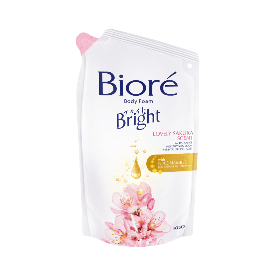 Biore Bright Lovely Sakura Body Foam Refill 400ml