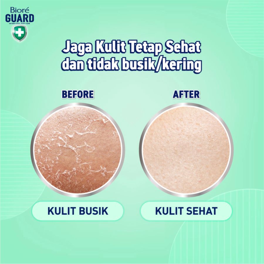 Biore Guard Refresh Lemongrass Antibacterial Body Foam Pouch 400ml