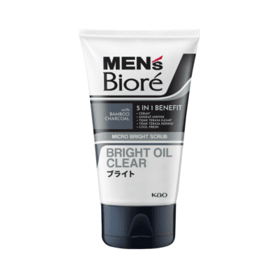 Men's Biore Bright Oil Clear Micro Bright Scrub Facial Wash