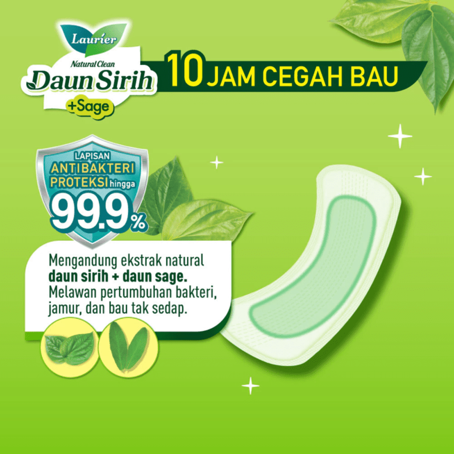 Laurier Natural Clean Daun Sirih Pantyliner 40pads