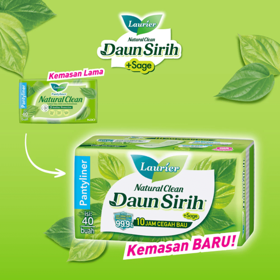 Laurier Natural Clean Daun Sirih Pantyliner 40pads