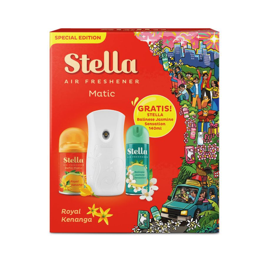 Stella Air Freshener Matic Royal Kenanga (Cananga Lullaby) Pengharum Ruangan 1pack