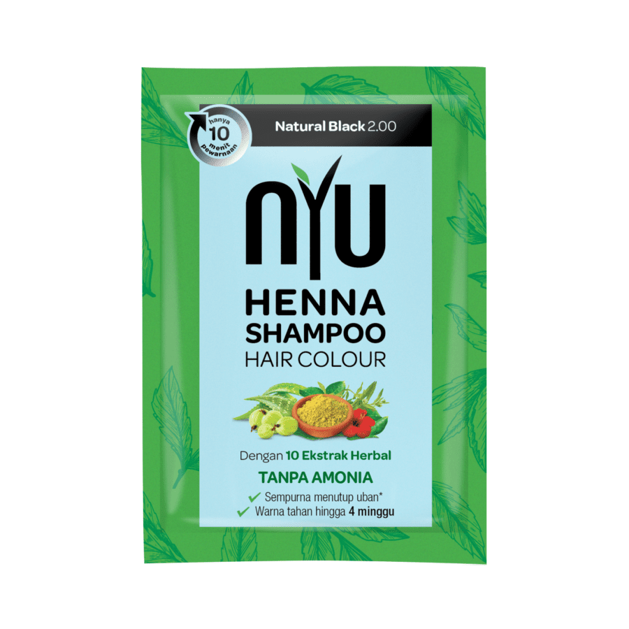 NYU Henna Shampoo Black Hair Colour 20ml